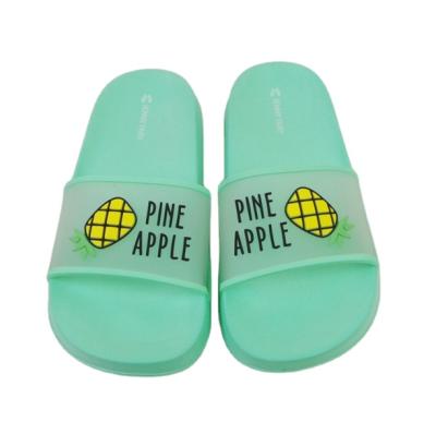 China CUSHIONING 2021 Hot Sale EVA Slider Slippers Colorful Funny High Quality Fruit Shower Slippers Custom Slippers for sale