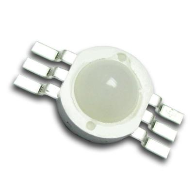 China Gap Lens Epistar Chips 6 Pins High Output Diffused Red Green Blue High Power 3w RGB LED For Stage Lights for sale