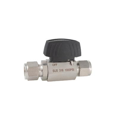 China Swagelok Standard Style 1/2 1000psi fnpt Mini Ball Valves for sale