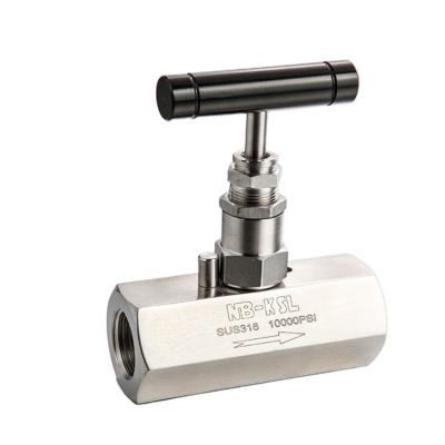 China Standard High Pressure Hexagonal Bar Stock Right Angle Flow Control Chemical Needle Valve for sale