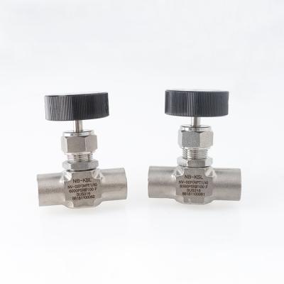 China Cheap Manufacture Stainless Steel 316 General Professional 1/4 Inch Straight Needle Valve for sale