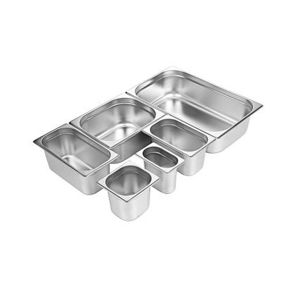 China Stand Food In Hotels Customized European Stainless Steel Hotel Serving Basin for sale