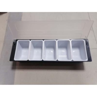 China Wholesale Plastic Packaging Box Sliced ​​Fruit 4/5/6 Compartment Plastic Condiment Holder for sale