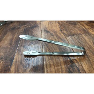 China #201 S.S. Top Quality Hotel Staple Portions Kitchen Baking Tongs Lotus Shape Clamp Cooking Food for sale