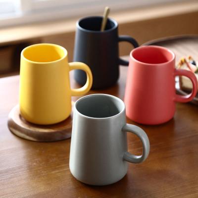 China Viable Wholesale Nordic Ceramic Simple Cup Personality Creative Coffee Mug Logo Home Office Water Cup Custom Made for sale