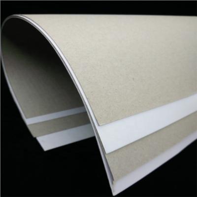 China Waterproof Recycled Pulp One Side Coated Duplex Board With Gray Back For Books , Boxes for sale