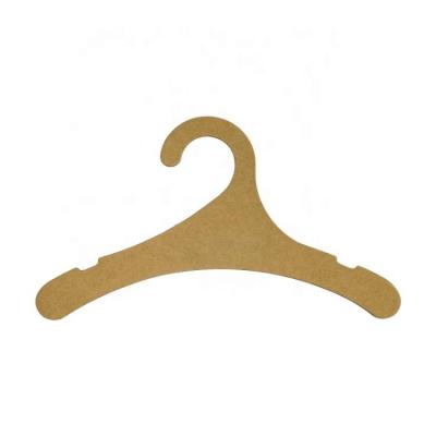 China Different Shapes Can Be Customized High Quality Brown Baby Cardboard Hanger Hot Sale Packaging Degradable Paper Hangers For Kids Clothes for sale