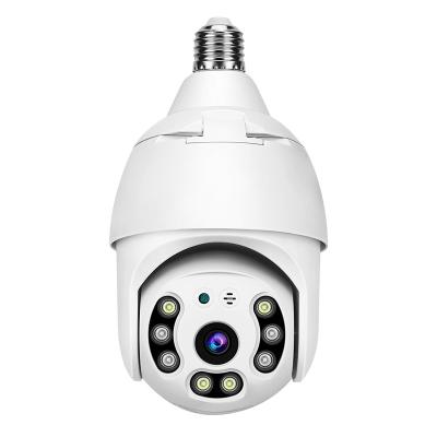 China Popular hd bulb wifi easy-installed support motion detection surveillance wifi cctv indoor ptz camera B10 for sale