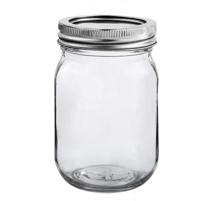 China Special Design Widely Used 240ml 360ml 450ml Freshness Preservation Regular Canning Honey Glass Mason Jar for sale