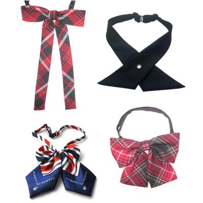 China high quality school tie and bow tie for school uniform tie for sale