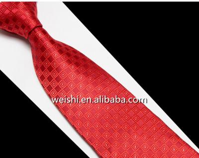 China Fashion Red Stripe Woven Cheap Woven Thin Ties For Men Design for sale