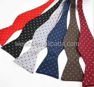 China Striped jacquard silk bow ties for sale