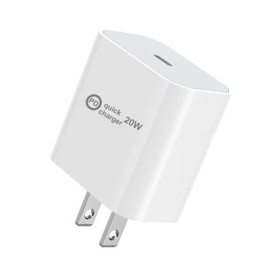 China Fast Charging 20W USB PD3.0 Wall Charger 20W Fast Charging PD Set With Cable For iPhone Fast Charger UK US AU EU Plug for sale