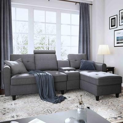 China Other Relax Sofa Chair Theater Fabric Recliner Sofa With Cup Holder Home Furniture for sale