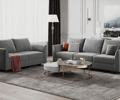 China (Other)Adjustable Modern Living Room 2 3 Seater Fabric Sofa Set Furniture Living Room Sofas for sale