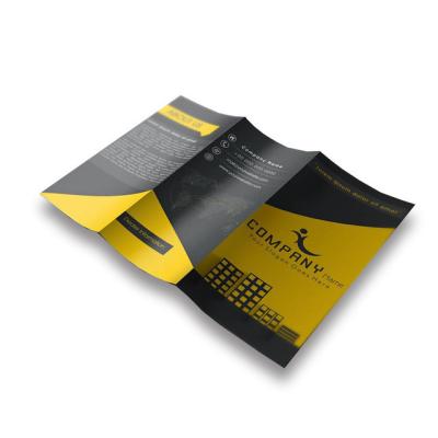 China Matte / Glassy Custom High Quality Promotional Color Folded Lamination Wholesale A3 A4 A5 Size Advertising Flyer, Booklet, Booklet, Booklet Printing for sale