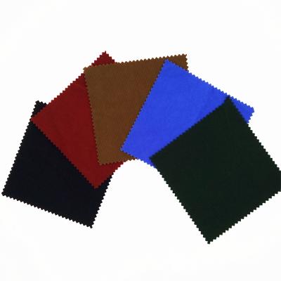 China Flame Retardant 100% Polyester 21 Wales Corduroy Upholstery Fabric Stock For Clothing for sale