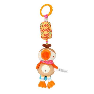 China Baby Eco-friendly Material Cartoon Plush Hanging Wind Chimes Hanging Animal Car Wind Crib Baby Plush Hanging Toys for sale