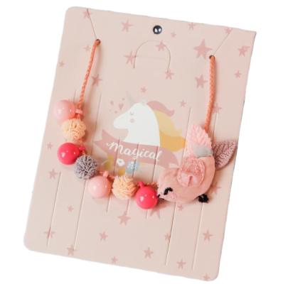 China Cute Bird Fruit Tulle Ball Candy Garland Princess Necklace Children's Items Ornaments Children's Clothing Store Props for sale