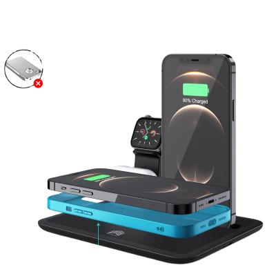 China Wholesale Mobile Phone 4IN1 QI Wireless Fast Charging 10W Wireless Charging Station for sale