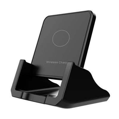 China Portable Vertical QI 15W Fast Wireless Charging Mobile Phone Wireless Charger With Detachable Mobile Phone Holder for sale