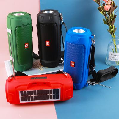 China Portable Super Bass Wireless Speaker Phone Function With Wonderful Voice/FM Audio/Solar Powered/TF Card For Outdoor for sale