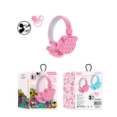 China Hot Selling Cute Mickey Mouse Ear Wireless Earphone Child Gift Earphone Wireless Headphones Support TF Game Headset For Kids for sale