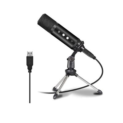 China USB Microphone Condenser Microphone Mic Noise Canceling Computer Usb Lightweight Cable Microphone Recording Studio for sale