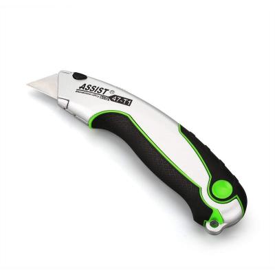 China New Design Helper Brand Material Aluminum Alloy Knife SK4 Blade Box Utility Cutter for sale