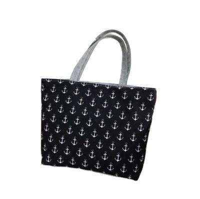 China New Large Capacity PORTABLE Canvas Female Anchor Printing Student Shopping Handbag Tote Bag Factory Wholesale for sale