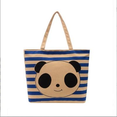 China PORTABLE Canvas Tote Bag Environmentally Friendly Sweet and Fresh Tote Bag Shoulder Shopping Bag can be customized for sale