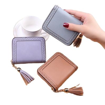 China New Fashion Tassel Wallet Ladies Card Holder Multi-card Slot Card Holder for sale