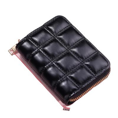 China Fashion Korean Version Ladies Card Holder Zipper Wallet Creative Embroidered Short Hand Change Coin Bag for sale