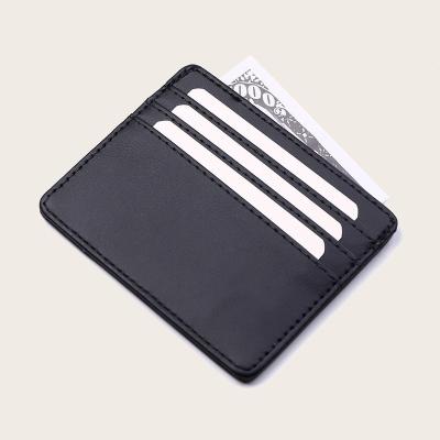 China New Fashion Business Casual Men's Ultra-thin Card Holder Multi-Card Holder PU Leather Ladies Invent Bag for sale