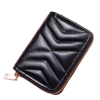 China New Fashion Ladies Card Holder PU Organ Leather Multiple Card Holder for sale