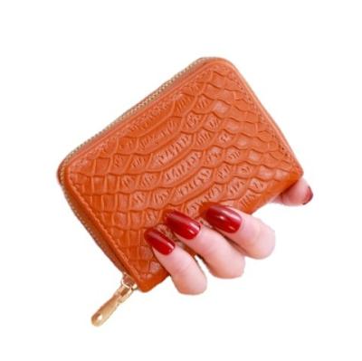 China Wholesale New 2022 Fashion Organ Card Holder Ladies Make Compact Two-in-One Card Holder Multi-Position Zipper Coin Purse for sale