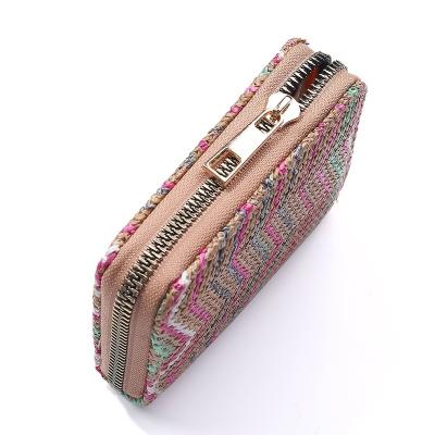 China New Ladies Wallet Weave Shorts Coin Purse Waterproof Mini Clutch Student for sale