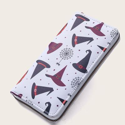 China Fashion Trend Large Capacity New and American Halloween Waterproof Wallet European Wallet Long for sale