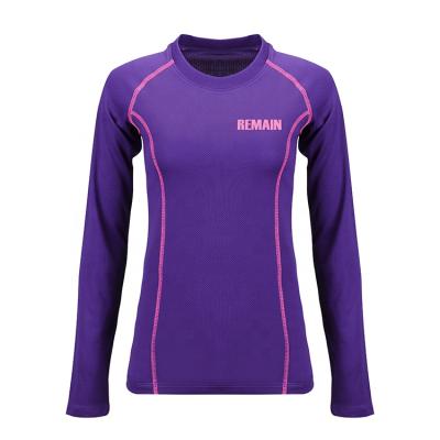 China Anti-pilling Feature Anti-Shrink And Quick Dry Women's Longsleeve Technical T-Shirt for sale