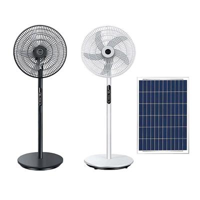 China USB Output Wireless Solar Fan Outdoor Camping (Charging Phone) 16 Inch Solar Panel Electric DC Rechargeable Fan for sale