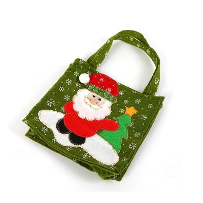 China Christmas Promotional Gifts felt bag Cookies Candy Packing handbag Bag Custom Cute Children Felt Tote Bag for sale