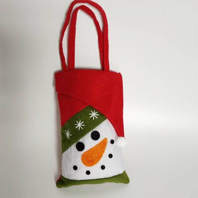 China Custom Christmas Promotional Gifts felt bag Cookies Candy Packing handbag Bag Cute Children Felt Tote Bag for sale