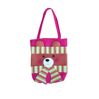 China Custom Cookies Candy Packing handbag Bag Cute Children Felt Tote Bag Christmas Promotional Gifts felt bag for sale