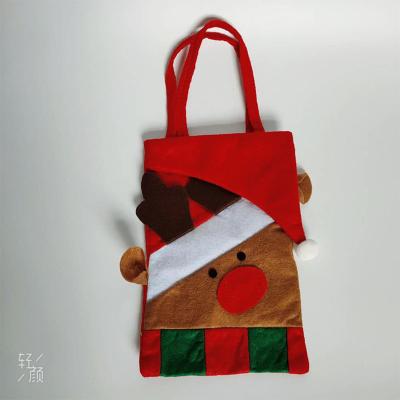 China Custom Christmas Promotional Gifts felt handbag Cute Children Felt Tote Bag for sale