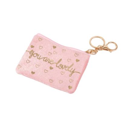 China Younger Fashionable Flannelette Mini Zero Wallet Women for sale