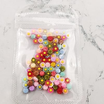 China Eight Style Pure Resin Daisy Flower Small Fairy Stunning Heart and Colorful Small Sunflower Manicure Nail Accessories Diy First Who for sale