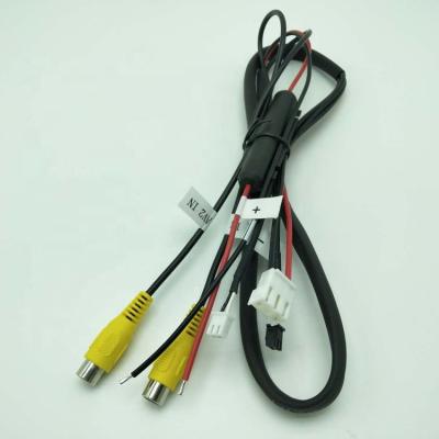 China Automobile Factory Price HD MDVR Car Power Cable AV RCA Audio Video Female Auto Harness for sale