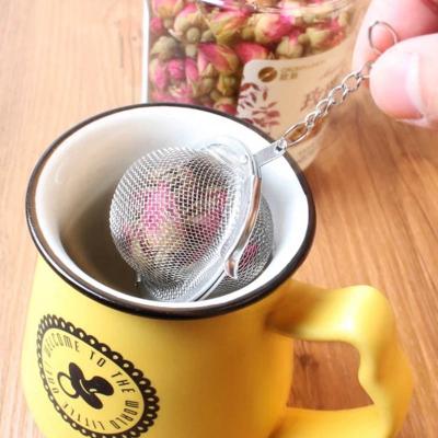 China 304 Stainless Steel Infuser Sustainable Tea Ball Shape Tea Gap Tea Maker Bulk Promotion Gift for sale