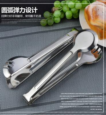 China Sustainable Cooking BBQ Grills Food Beverage Tongs Serving Kitchen Utensils Stainless Steel for sale