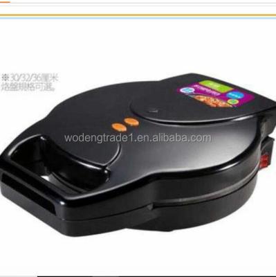 China Double Cone Adjustable Home Electric Waffle Maker Pizza Dish Oven Pizza Pan Thermostat Non-Stick Side Pan WD-460 for sale